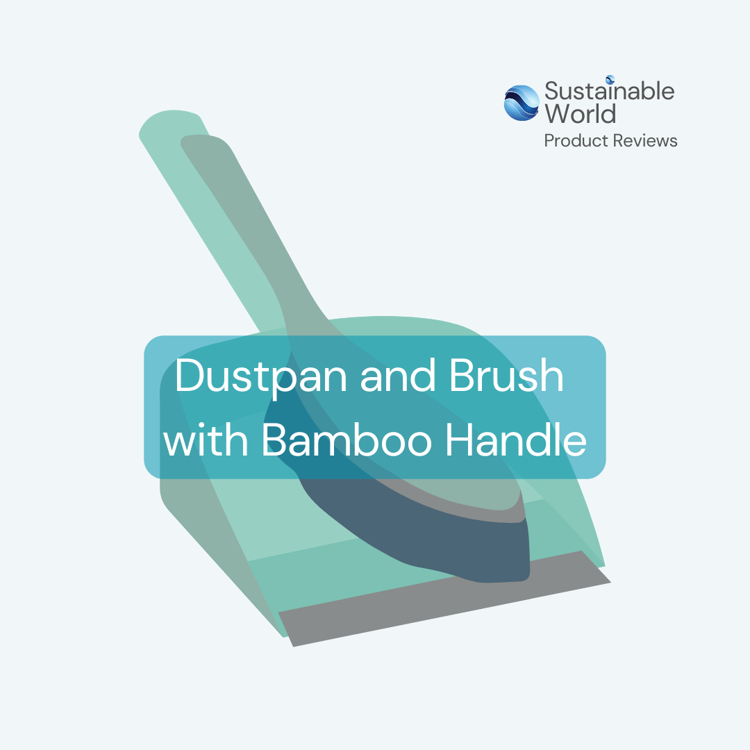 Dustpan and Brush with Bamboo Handle